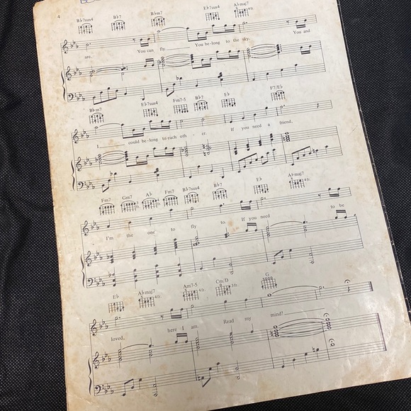 Vtg 1978 “Can You Read My Mind” Words & Music by Warner Brothers Recorded - Picture 2 of 3